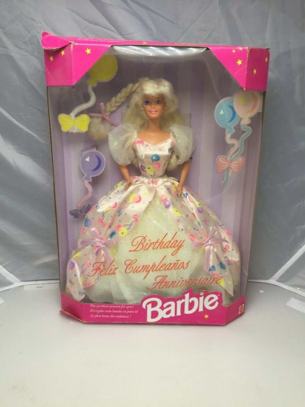 Birthday Barbie Doll 1994 Mattel Anniversary Edition With Gown & Accessories